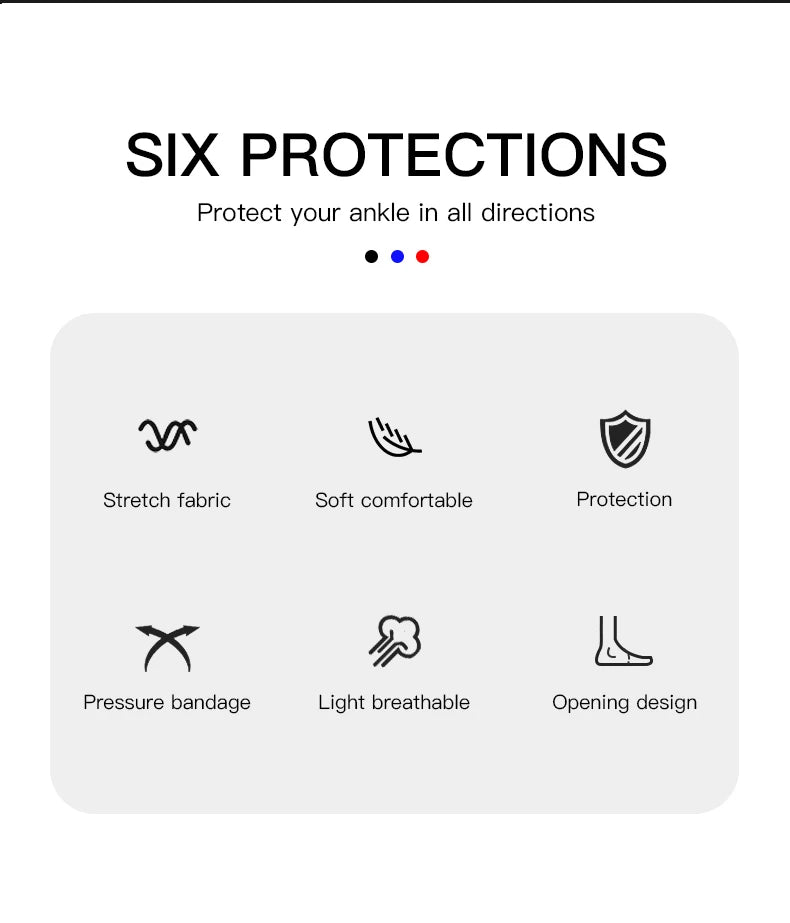 Adjustable Elastic Ankle Support Brace – Breathable Compression Protector