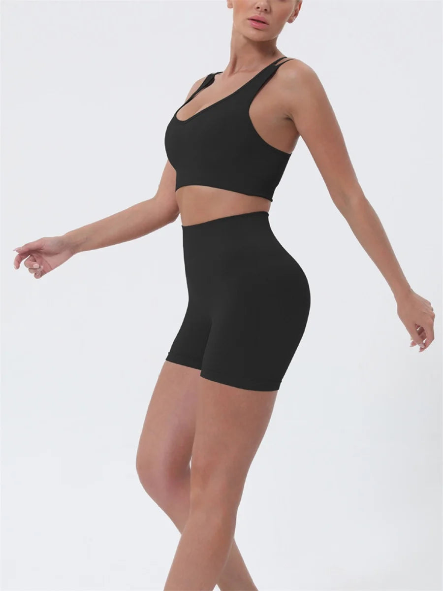 Women’s Summer 2-Piece Crop Top & Shorts Set