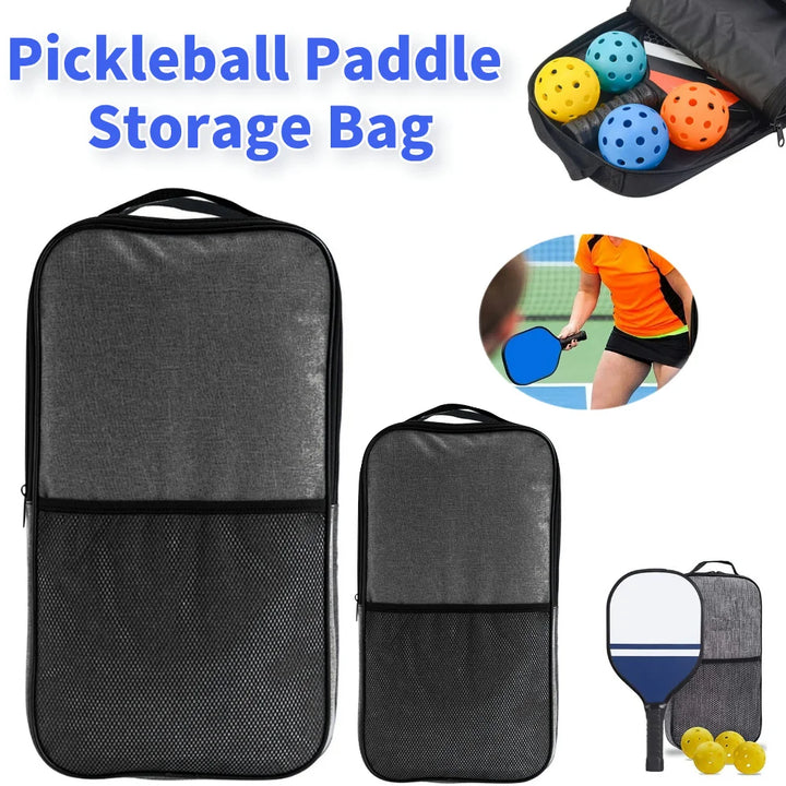 Pickleball Paddle Storage Bag Waterproof Pickleball Racket Holder Pickleball Paddle Case 4 Balls Racquet Cover Portable Bag