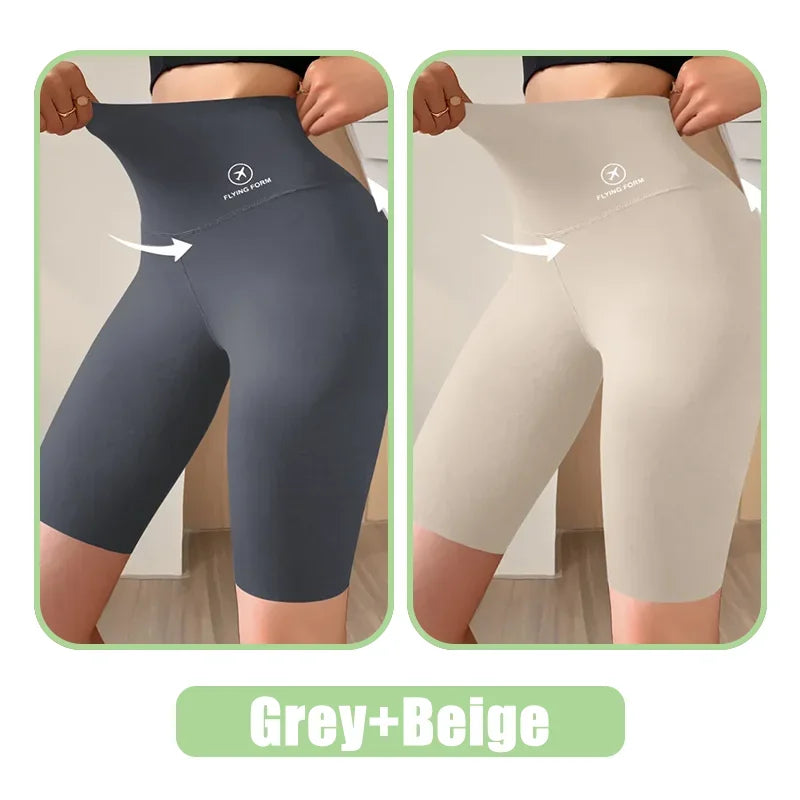 Women’s High Waist Sports Shorts – Gym, Yoga & Fitness Wear (M–XL)