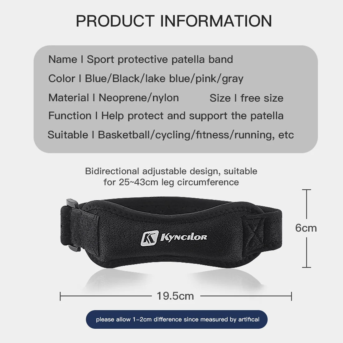 Adjustable Knee Brace Support – Pain Relief Patella Stabilizer