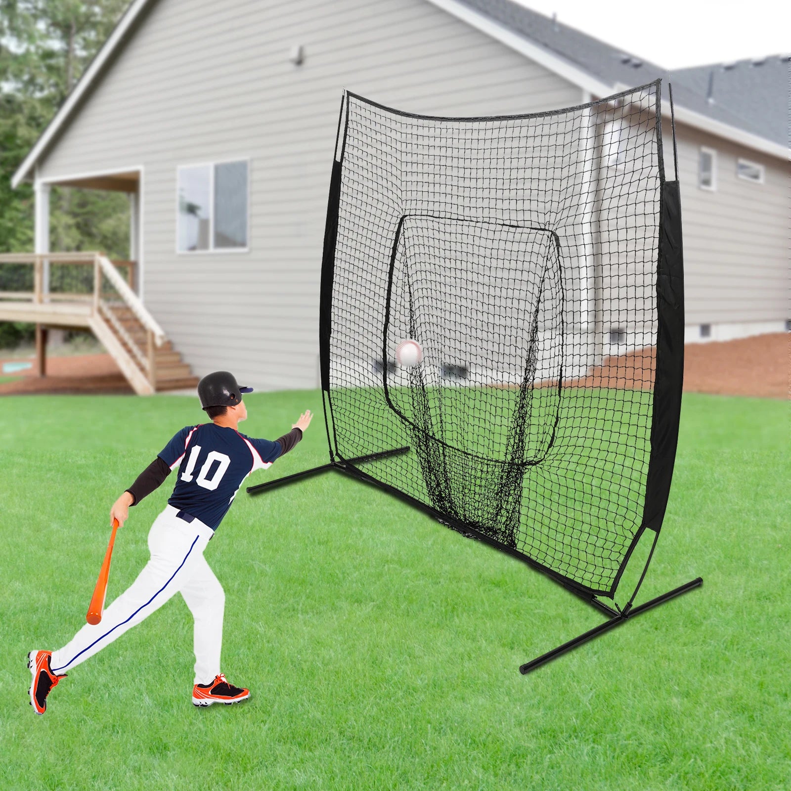 Pro Baseball Softball Practice Net with Backstop