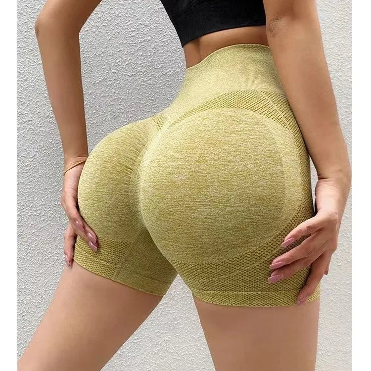 Women’s High Elastic Gym Shorts – Yoga, Fitness & Cycling Wear