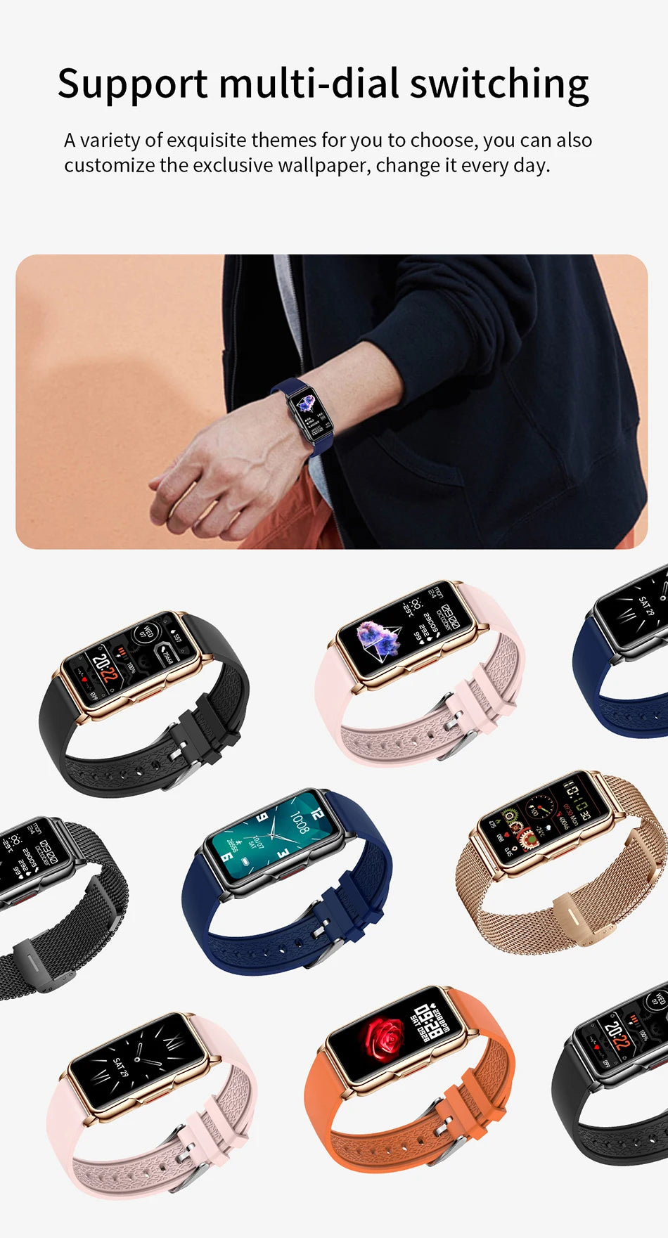LIGE Women’s Smart Watch – Bluetooth Call & Fitness Tracker