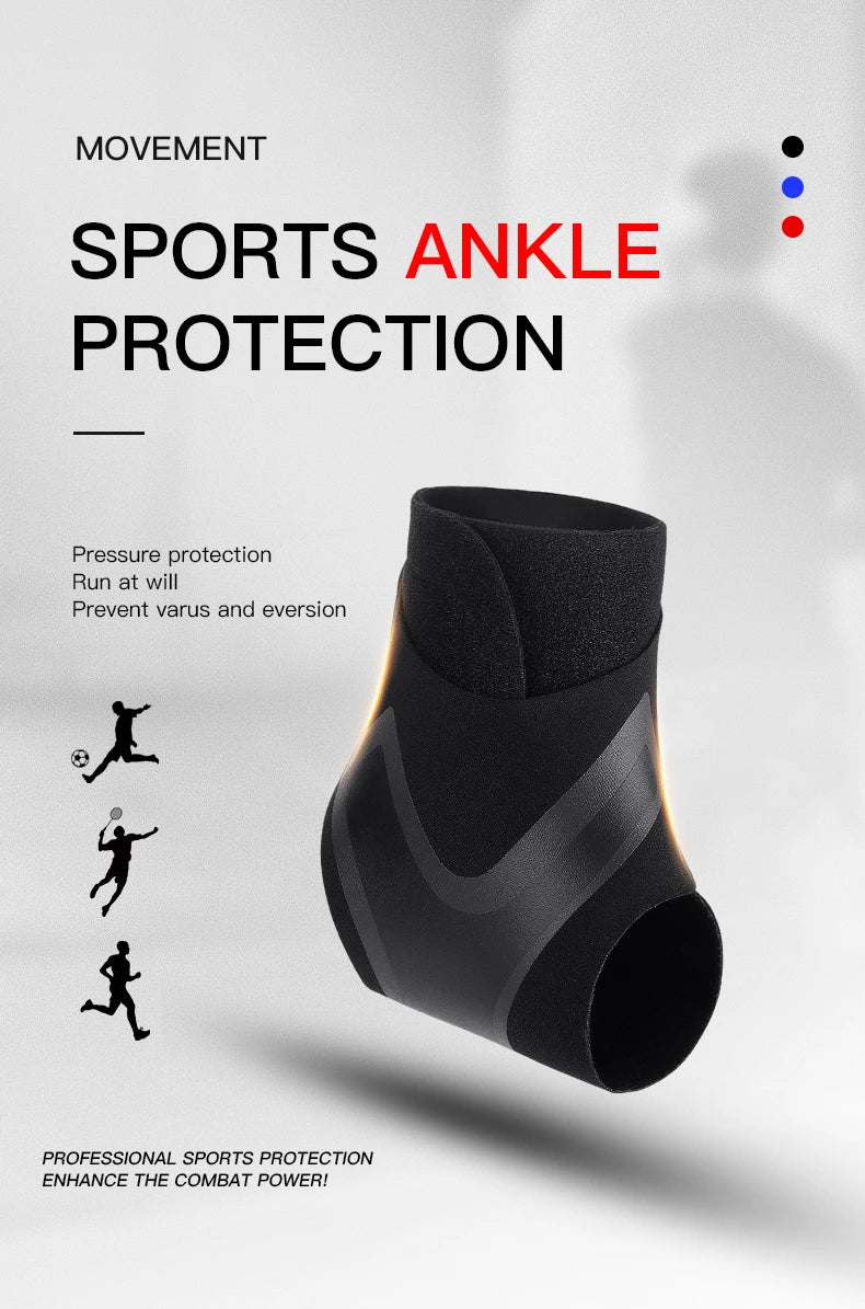 Adjustable Elastic Ankle Support Brace – Breathable Compression Protector
