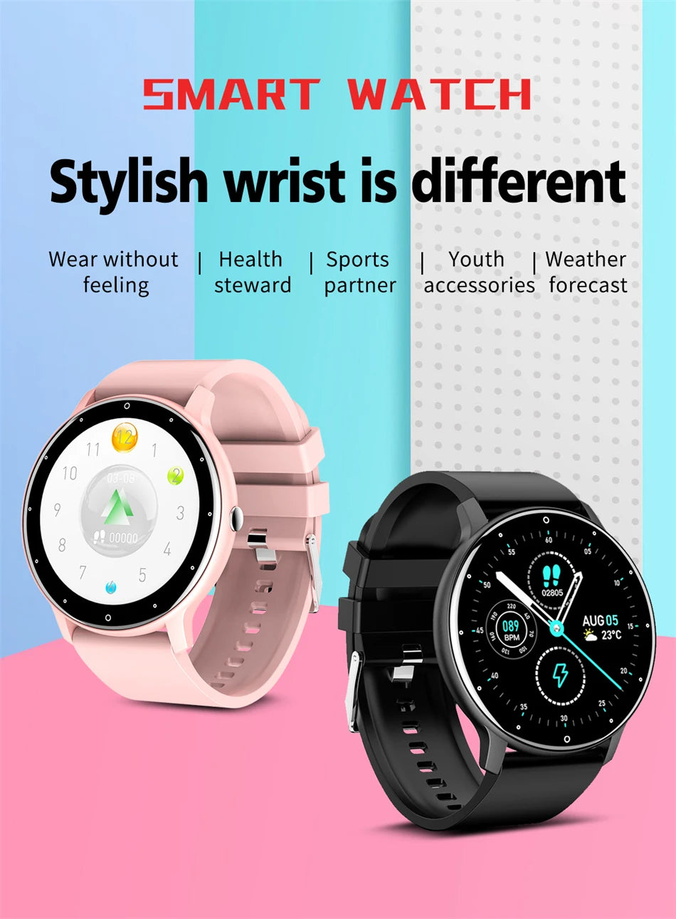 LIGE Smartwatch – Full Touch Bluetooth 5.2 Call & Fitness Tracker (IP67)