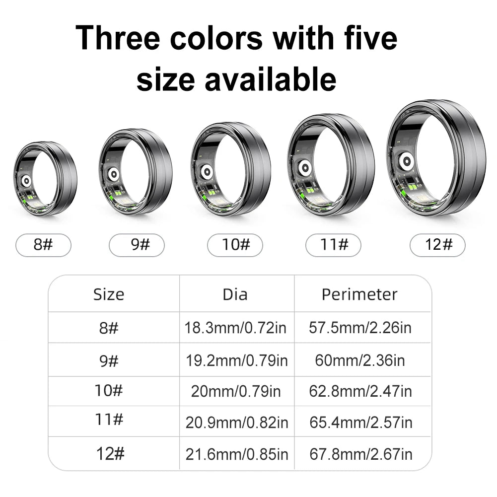 BT Smart Ring Fitness Tracker