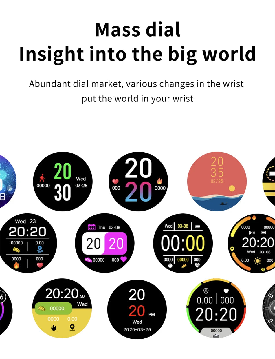 LIGE Smartwatch – Full Touch Bluetooth 5.2 Call & Fitness Tracker (IP67)