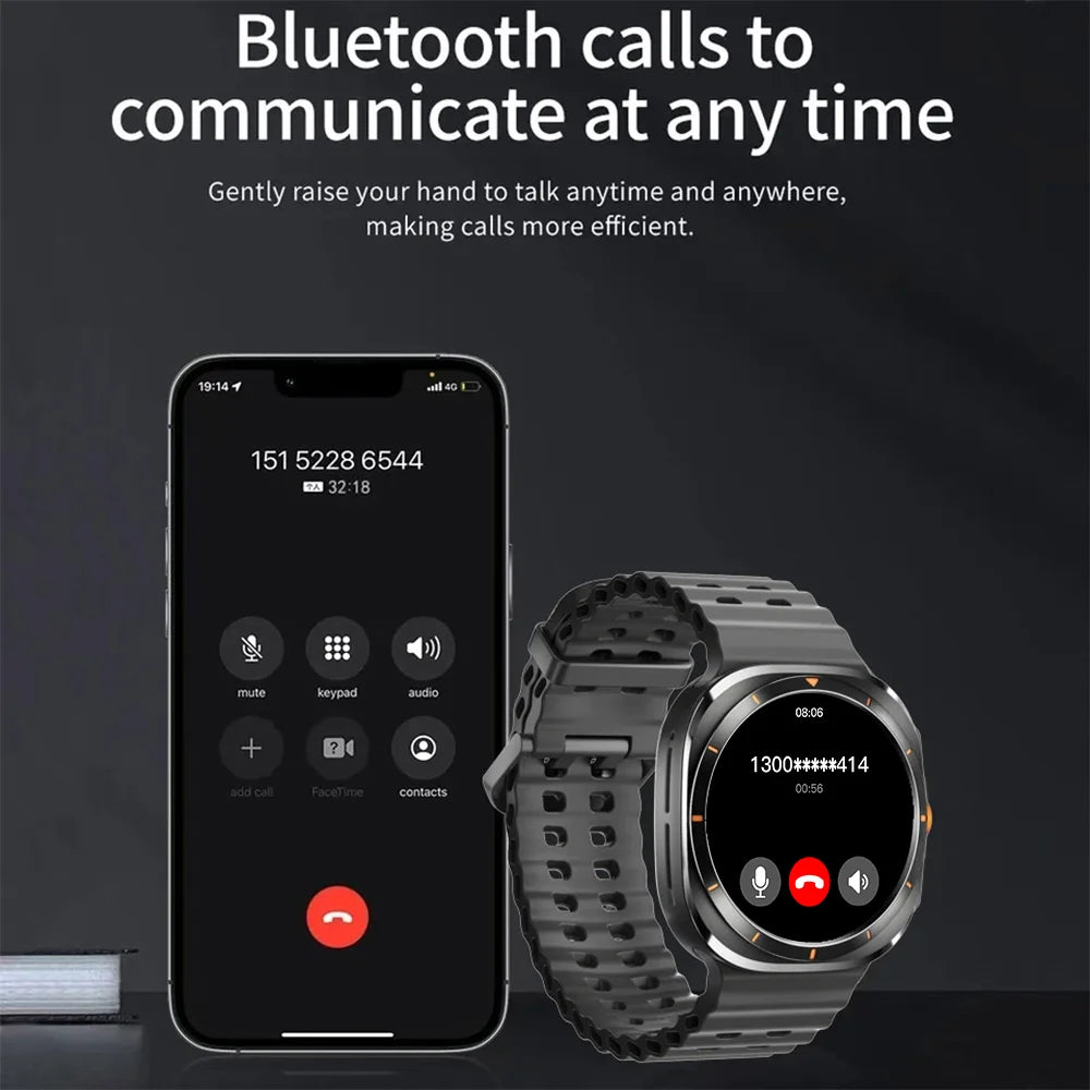 LAXASFIT GT7 Ultra Smartwatch – AMOLED Bluetooth Call Fitness Tracker