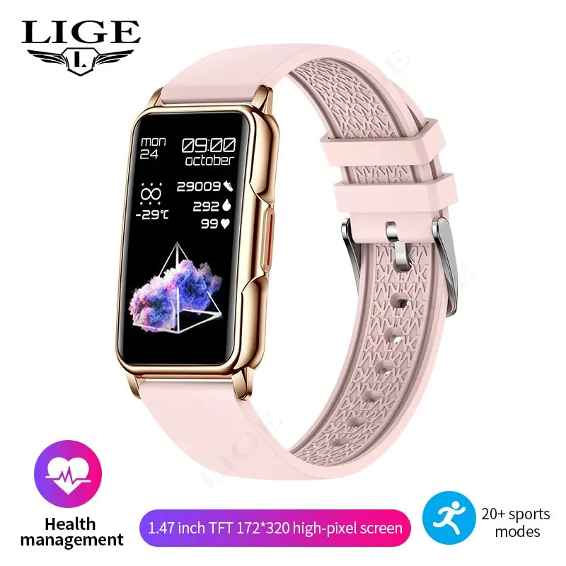 LIGE Women’s Smart Watch – Bluetooth Call & Fitness Tracker