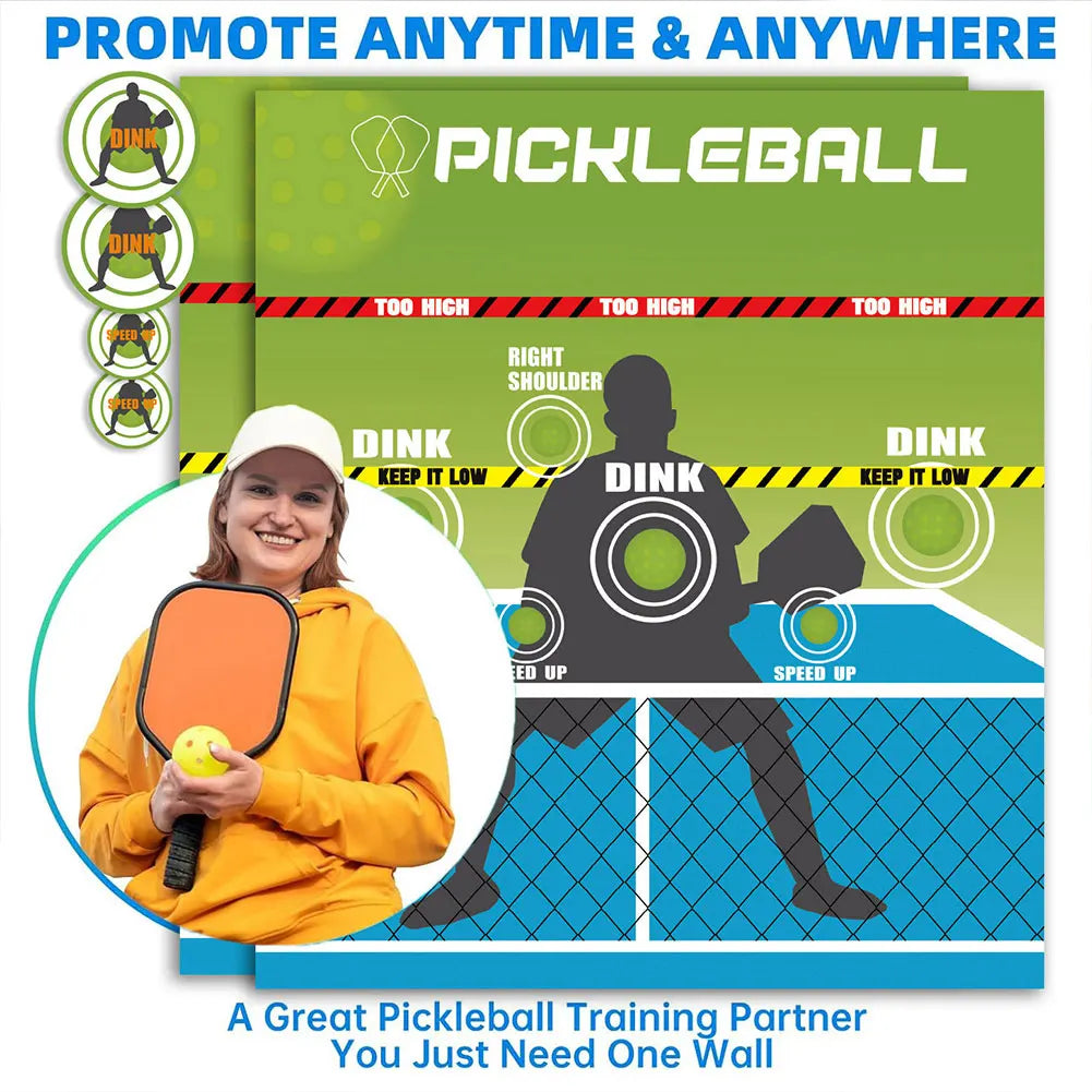 Pickleball Rebounder Training Aid Pickleball Dink Wall Pad Pickleball Practice Pads for Outdoor & Indoor Court Use