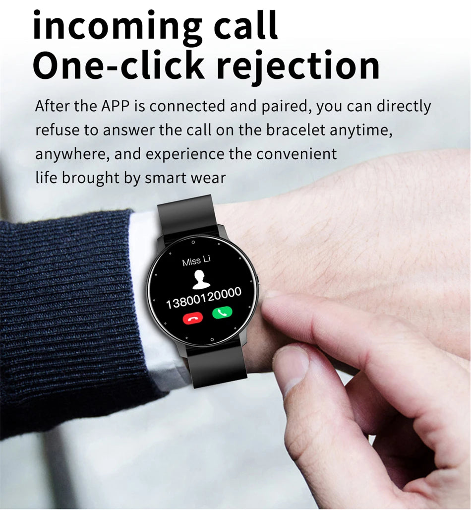 LIGE Smartwatch – Full Touch Bluetooth 5.2 Call & Fitness Tracker (IP67)