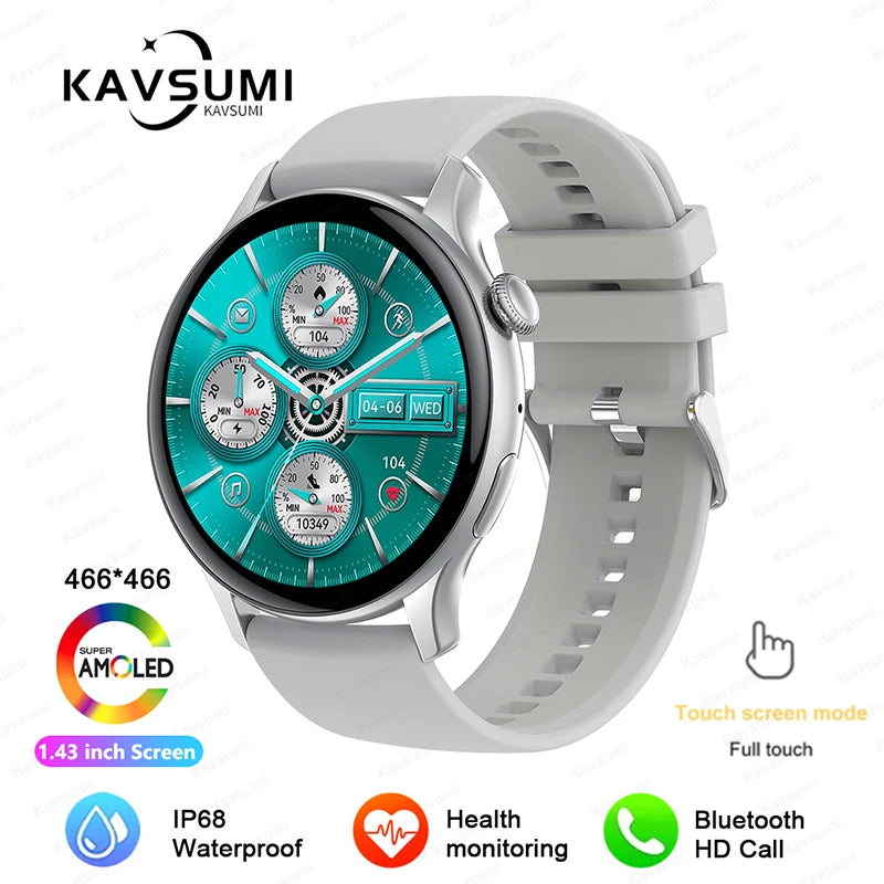2024 NFC Smartwatch for Women with GPS & Bluetooth