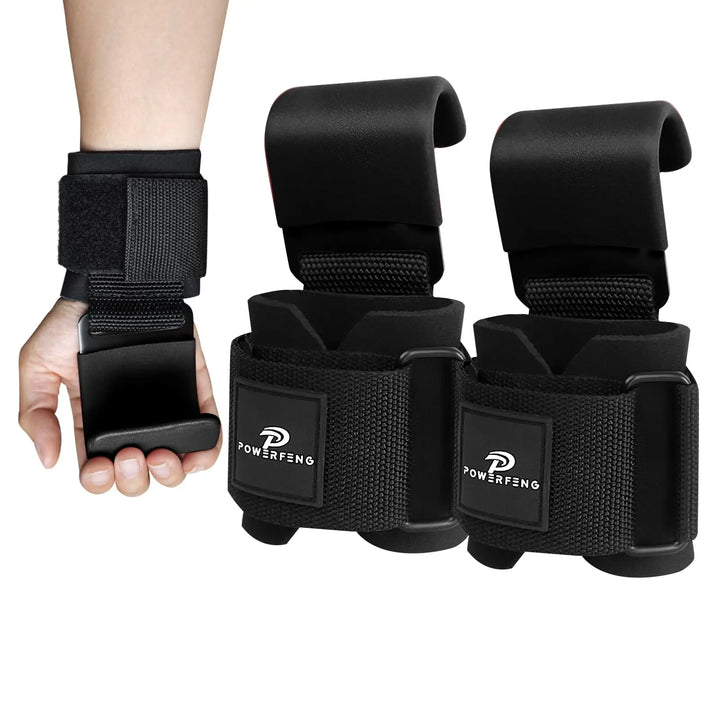 2pcs Lifting Hook Wrist Straps – Heavy-Duty Grip Support