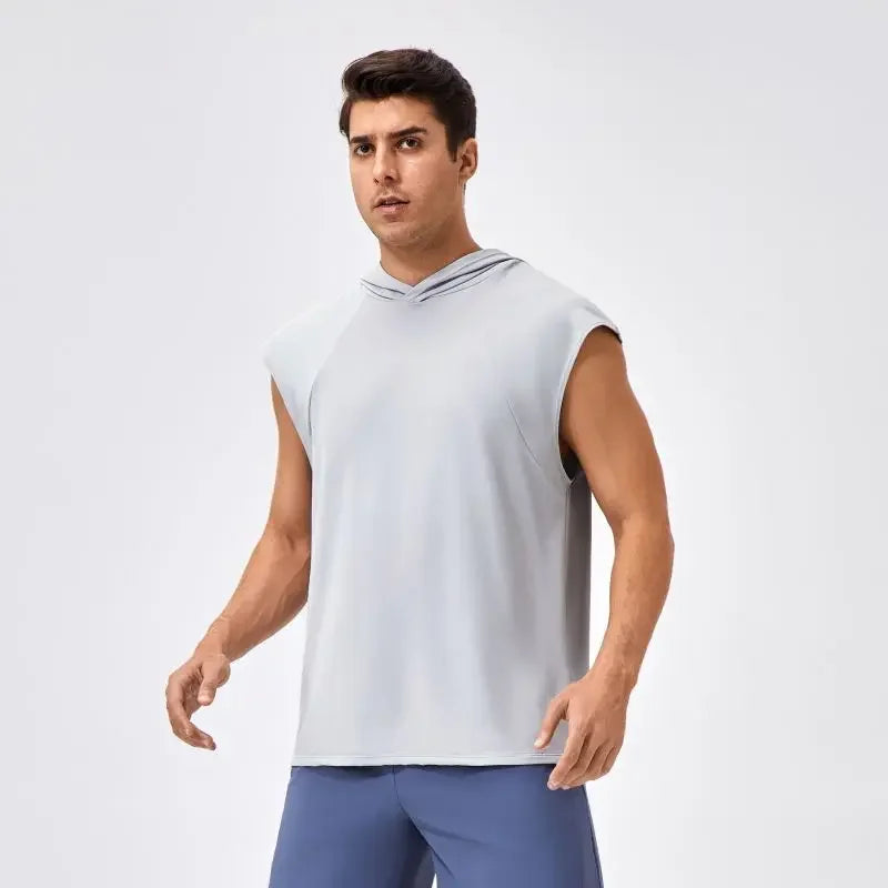 Men’s Quick-Dry Hooded Fitness Tank