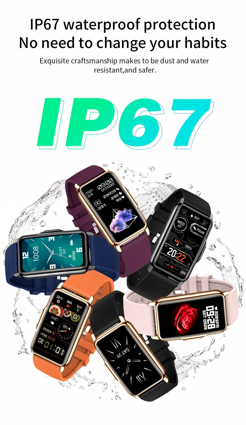 LIGE Women’s Smart Watch – Bluetooth Call & Fitness Tracker