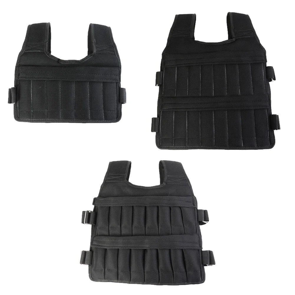 Adjustable Weighted Training Vest – Empty Bag Fitness Jacket 3–35kg