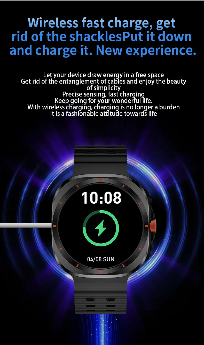 LAXASFIT GT7 Ultra Smartwatch – AMOLED Bluetooth Call Fitness Tracker