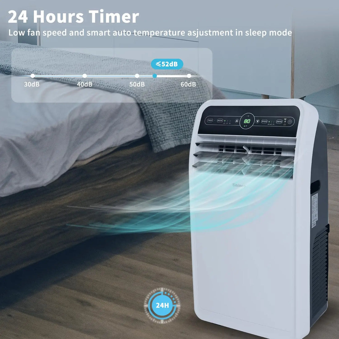 Shinco 12,000 BTU Portable Air Conditioner – 3-in-1 AC Unit