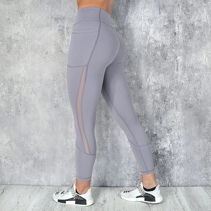 Women’s Cropped Sports Leggings with Pockets