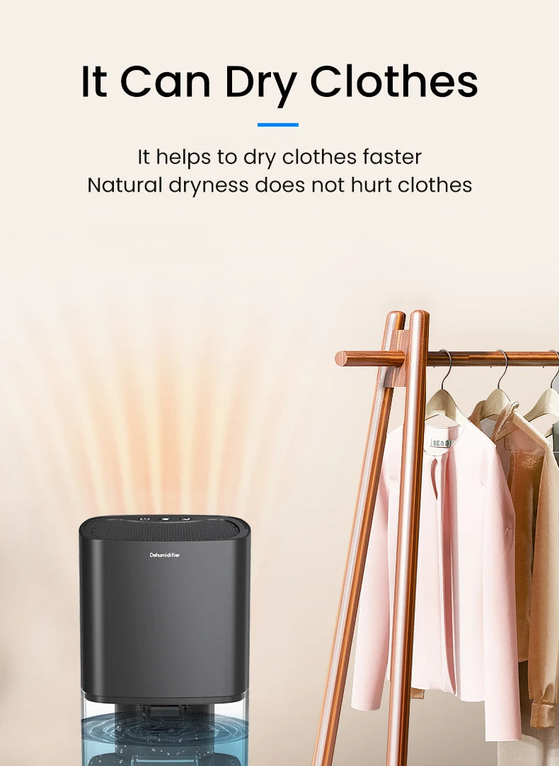 Portable Air Dehumidifier – Quiet Home & Office Moisture Absorber