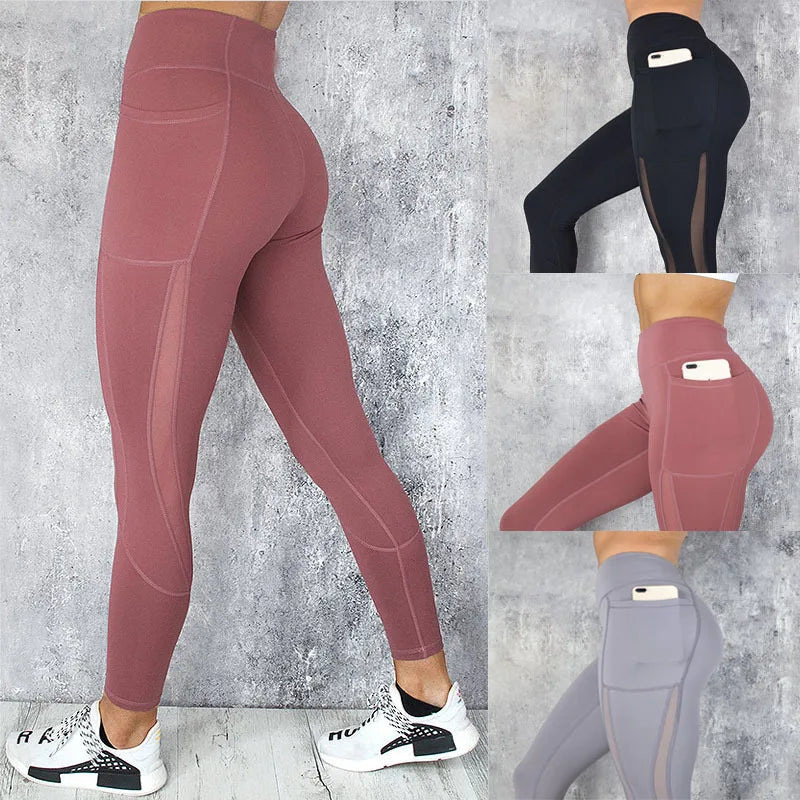 Women’s Cropped Sports Leggings with Pockets