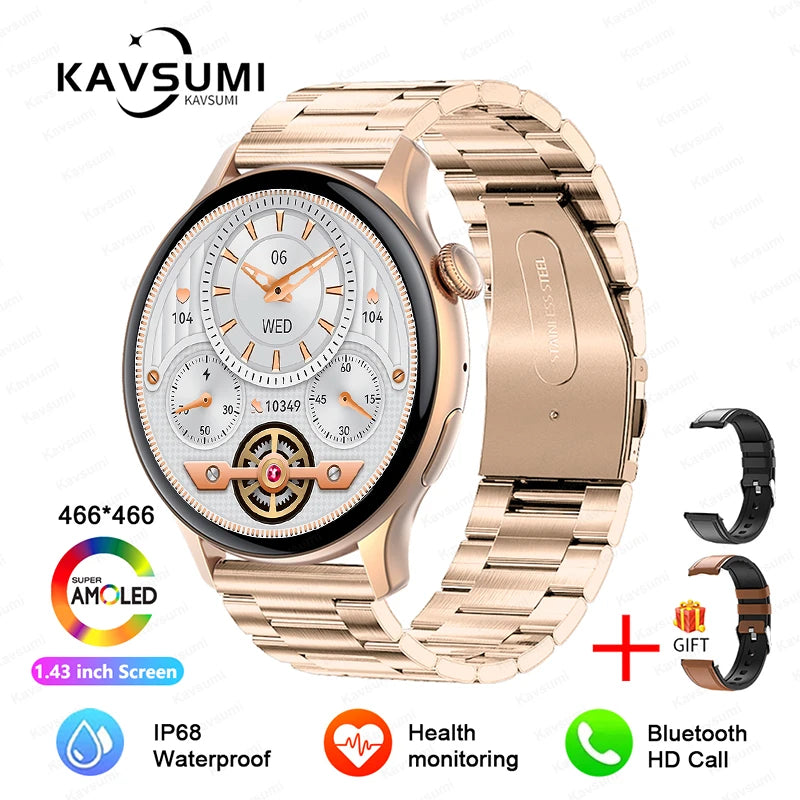 2024 NFC Smartwatch for Women with GPS & Bluetooth