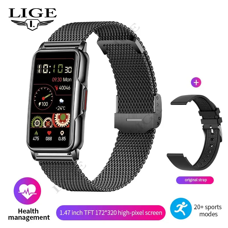 LIGE Women’s Smart Watch – Bluetooth Call & Fitness Tracker