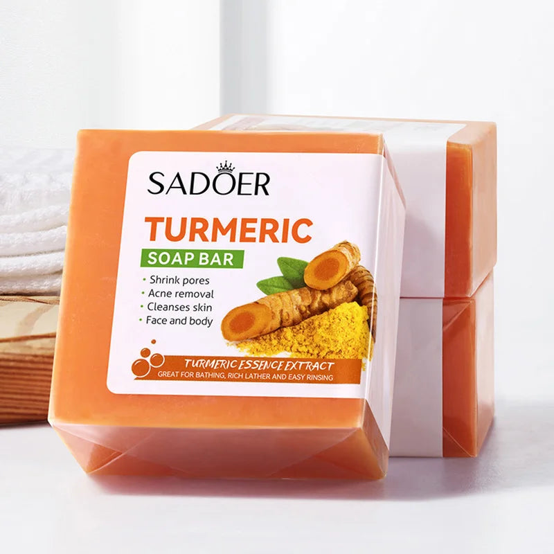 Kojic Acid Dark Spot Remover Soap – Turmeric Natural Face & Body Cleansing Bar