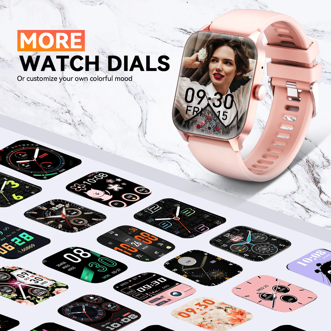 LaNikar QS56 Smartwatch 1.83" Bluetooth Call