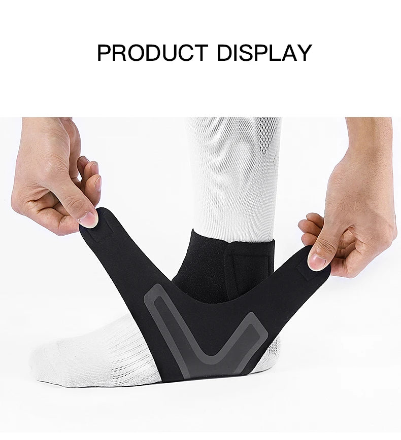 Adjustable Elastic Ankle Support Brace – Breathable Compression Protector