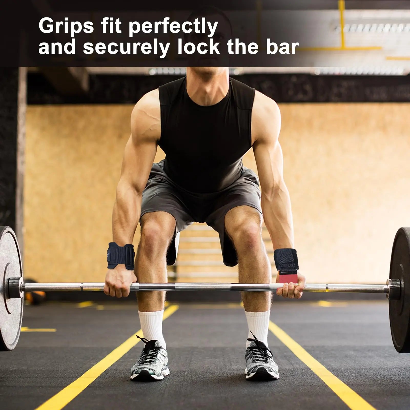 2pcs Lifting Hook Wrist Straps – Heavy-Duty Grip Support