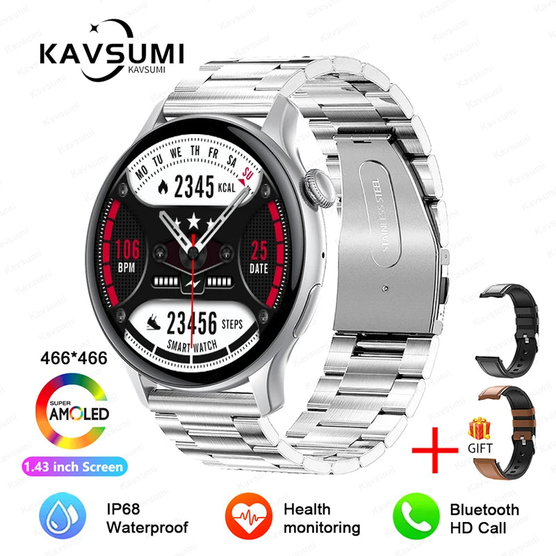 2024 NFC Smartwatch for Women with GPS & Bluetooth