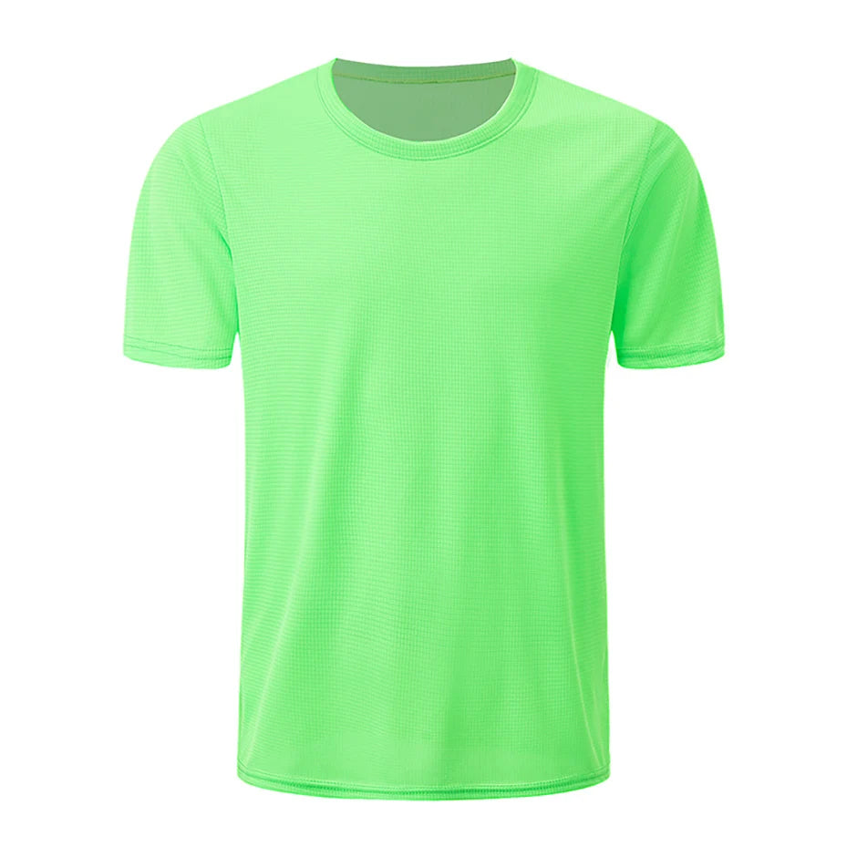 Men’s Waffle Knit Sports T-Shirt – Solid Color Fitness & Running Top (1/5 Pcs)