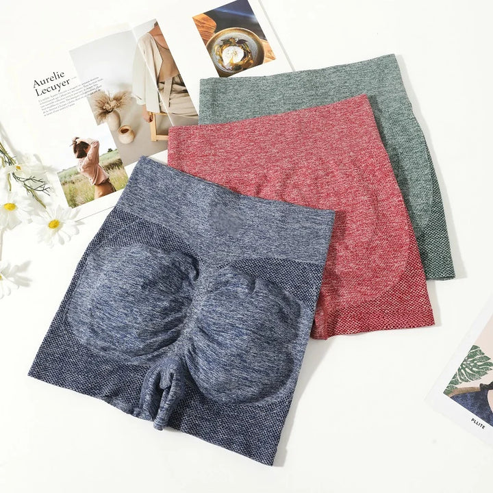 Women’s High Elastic Gym Shorts – Yoga, Fitness & Cycling Wear