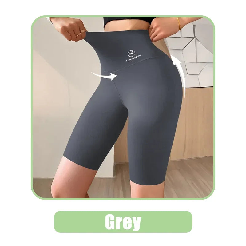 Women’s High Waist Sports Shorts – Gym, Yoga & Fitness Wear (M–XL)