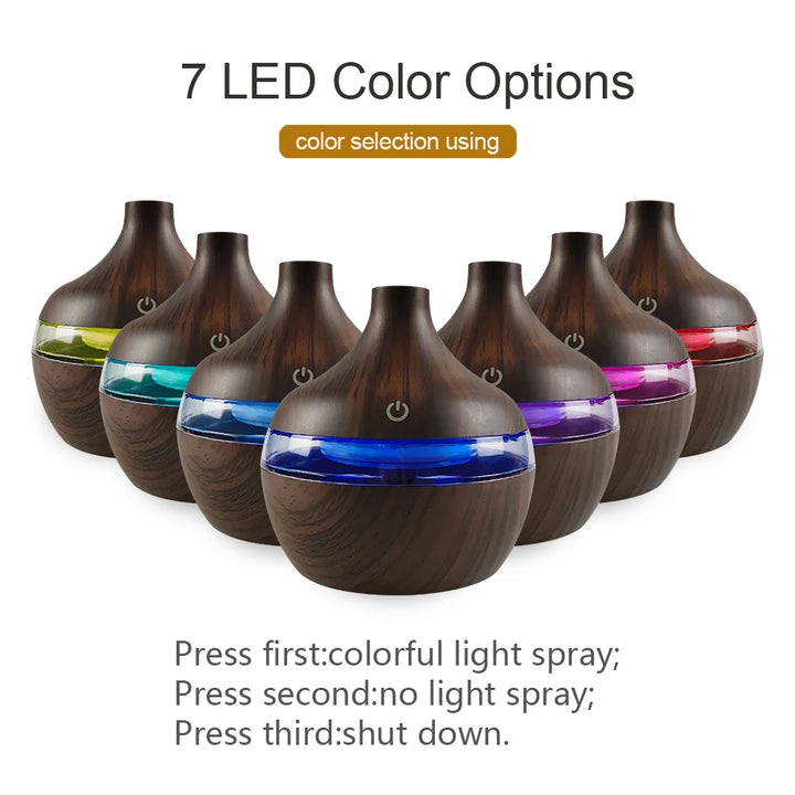 Portable USB Humidifier & Aromatherapy Diffuser