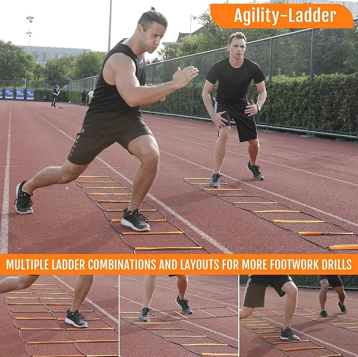 Dual-Purpose Agility Ladder – Soccer & Speed Training Equipment