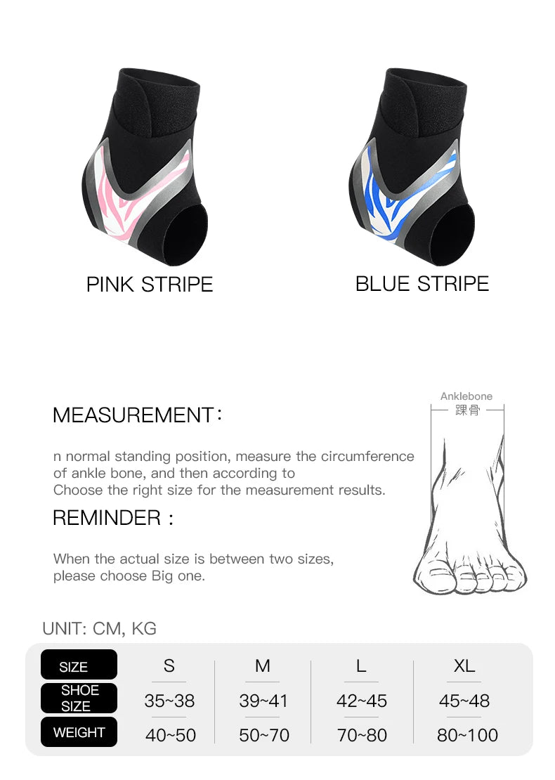 Adjustable Elastic Ankle Support Brace – Breathable Compression Protector