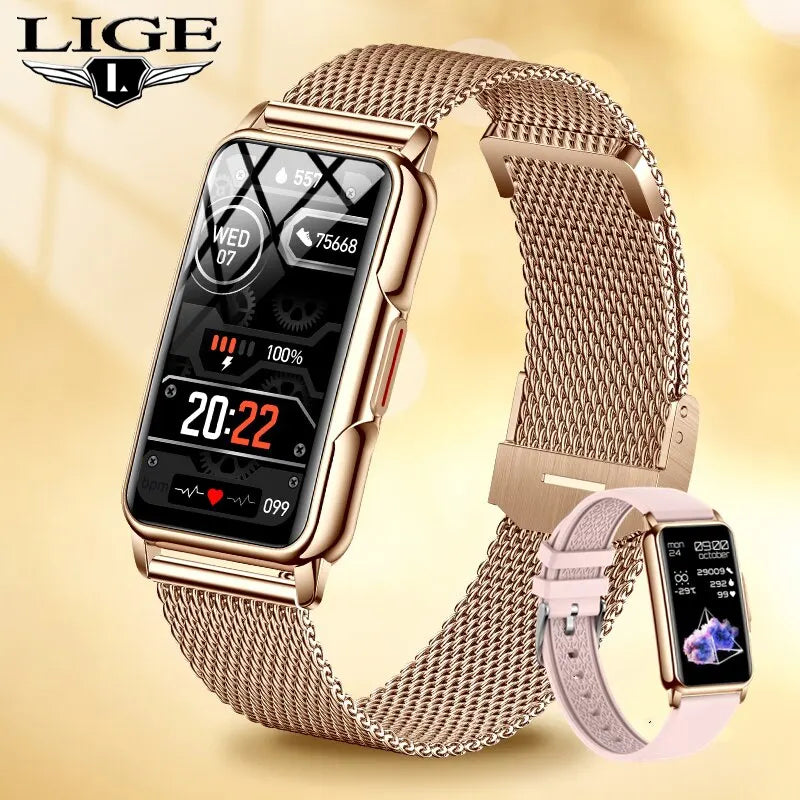 LIGE Women’s Smart Watch – Bluetooth Call & Fitness Tracker