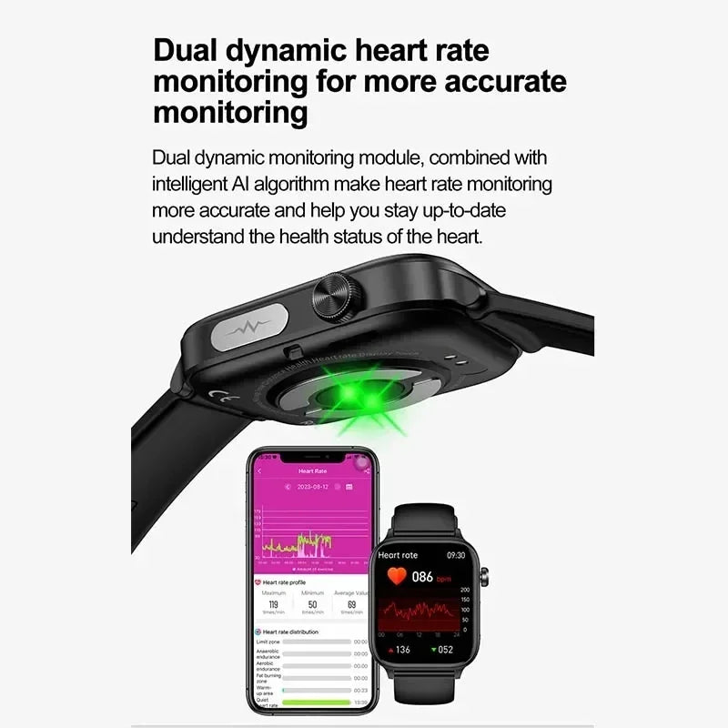 2025 ECG+PPG Smartwatch with Health Monitoring