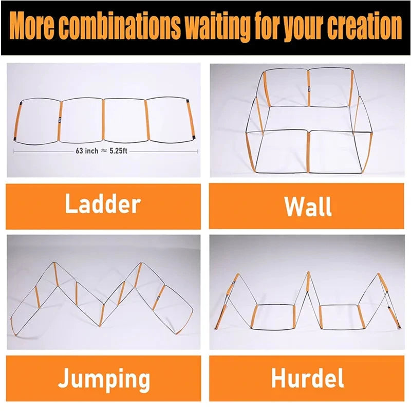 Dual-Purpose Agility Ladder – Soccer & Speed Training Equipment