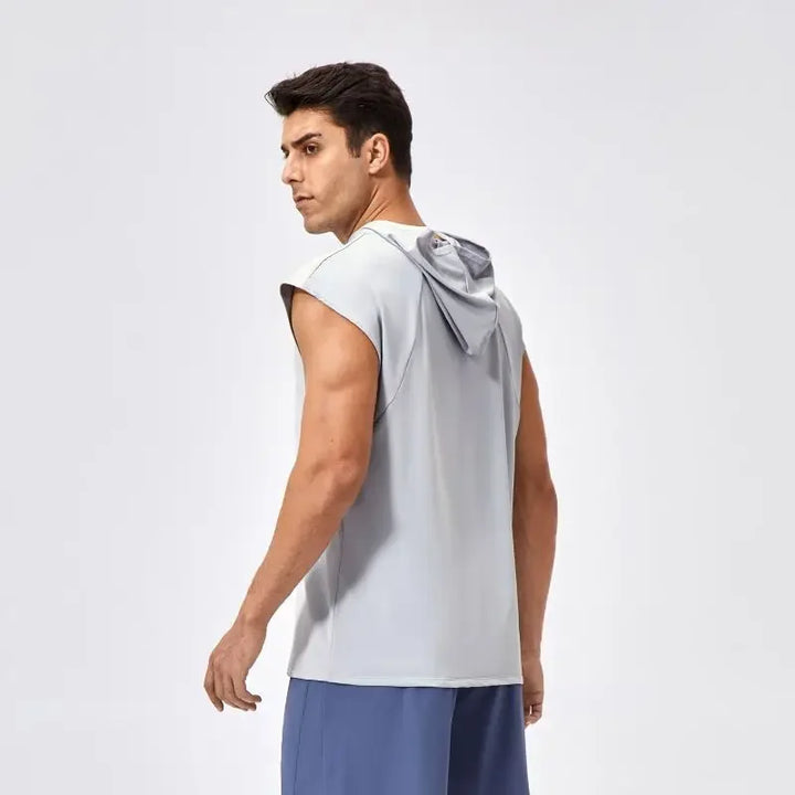 Men’s Quick-Dry Hooded Fitness Tank