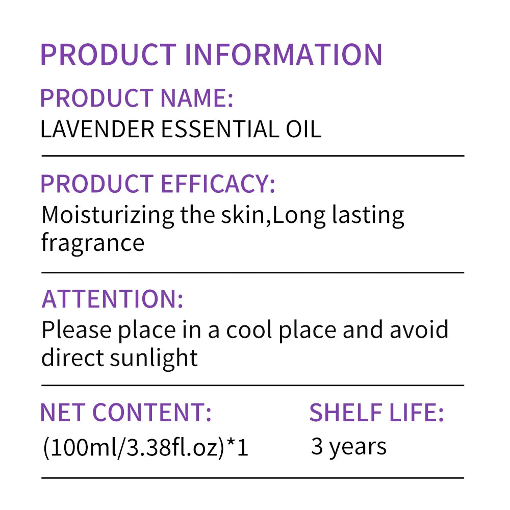 Lavender Essential Oil for Skin & Body