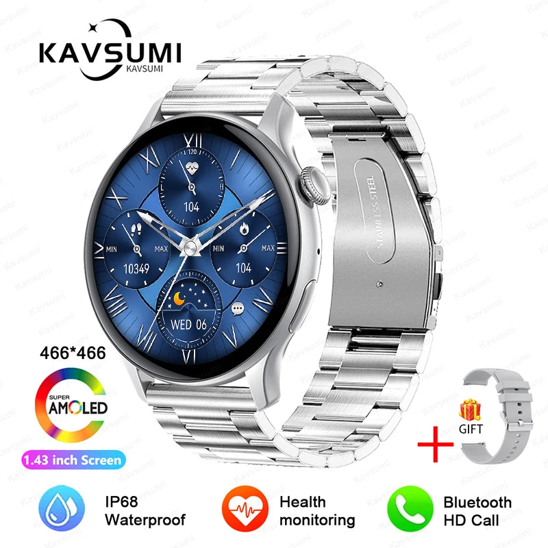 2024 NFC Smartwatch for Women with GPS & Bluetooth